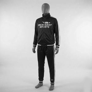 Ensemble de survêtement en polyester pour homme personnalisé, deux pièces, INCESSANT SPORTS, tenue de jogging rétro rayée, vêtements de sport, service OEM - Product Image 3