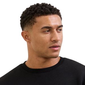 Sweat-shirt à col rond pour homme, couleur noire, style color block, en molleton décontracté, idéal pour le sport, la gym, le streetwear et la mode - Product Image 3