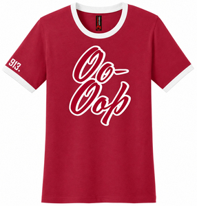 Camiseta Ringer de Algodón Oo-Oop Delta/Sigma/Theta DST 1913 con Letras Griegas para Hermandad, Camisetas Delta de Sorority - Product Image 4