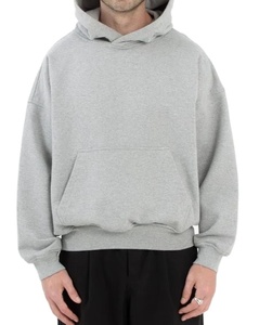Sudadera con Capucha Corta de Algodón para Hombre, Estilo Boxy, Oversize, con Estampado de Burbujas, Hecha en Pakistán - Product Image 4