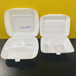 Contenedor de Alimentos Desechable de Espuma PS de un Solo Compartimento, Listo para Enviar, Contenedor Foodsaver, Contenedores de Alimentos al por Mayor con Tapas - Product Image 5