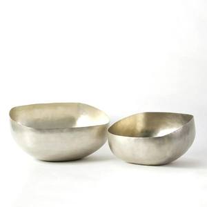 Vente en gros de bols de service en métal jetables écologiques personnalisés pour les noix, les fruits, finition aluminium nickel, petites et grandes tailles, luxe - Product Image 6