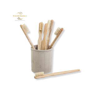 Brosse à dents en bambou VietChoice 100% biodégradable, écologique, à poils souples, manche naturel, vente en gros, OEM, ODM, soins bucco-dentaires - Product Image 2