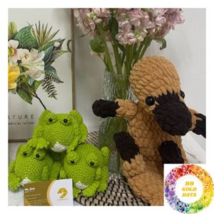 Handmade Crochet Animal Dolls Cute Yarn Animals <b>Rabbit</b> Bear Cat Dog Figures for Wholesale <b>Gift</b> and Decoration - Product Image 1