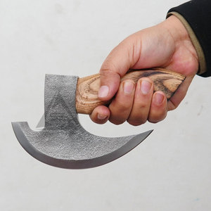 Professional High Quality Stainless Steel Blade Wood <b>Handle</b> Pizza Cutting <b>Axe</b> Wholesale - Product Image 5