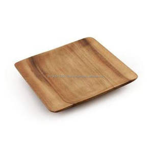 Assiettes à dîner en bois d'acacia et de manguier rectangulaires personnalisées de haute qualité Vaisselle et vaisselle polies d'Inde en gros - Product Image 1