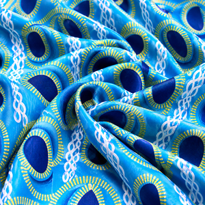 Tissu imprimé wax pour Kaftan Abaya des Émirats Arabes Unis, satin doux, imprimé numérique, broderie, pour les acheteurs de textiles de mode modeste - Product Image 5