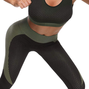 Ropa Deportiva Transpirable, Conjunto de Yoga con Patrón Sólido, Tallas Grandes, Ropa de Entrenamiento con Logotipo Personalizado, Secado Rápido, Ligera - Product Image 5
