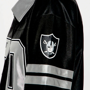 Camiseta Deportiva Corta de Satén para Mujer, Estilo Jersey de Fútbol, con Botones al Frente, Manga Corta a Rayas, de Poliéster, Color Negro, de Secado Rápido - Product Image 4