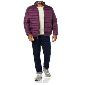 Chaqueta Acolchada 100% Nailon con Cuello Alto, Diseño de Parches, Impermeable y con Forro Grueso - Product Image 1