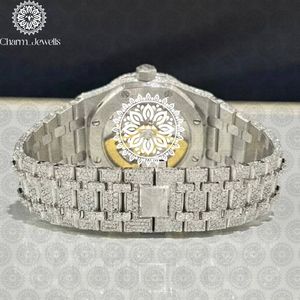 Reloj de Lujo para Mujer Charm_Jewells, 40 mm, Redondo, Analógico, de Cuarzo, con Correa de Acero Inoxidable, Esfera de Cristal de Zafiro y Bisel de Diamantes - Product Image 2