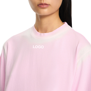Women's T-Shirt Boxy <b>Spray</b> Print Cotton T Shirt Oversized Casual Streetwear OEM Fashion Jersey Top Custom Premium Private label - Product Image 5