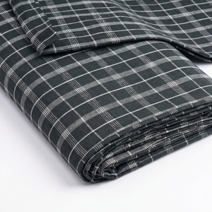 Tela de Lino Negro Premium, Textil de Lino Puro Sostenible para Ropa de Lujo, Decoración del Hogar, Tela Transpirable al por Mayor - Product Image 1