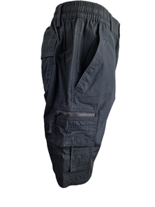 Short de bain décontracté d'été le plus vendu, uni, avec logo frontal, taille mi-haute élastique, tricoté, respirant, séchage rapide, en polyester écologique - Product Image 3