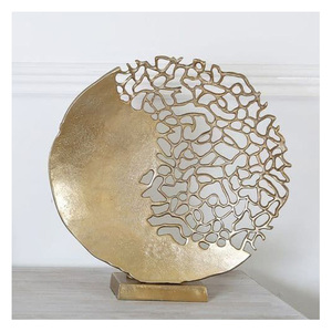 Sculpture d'art abstraite créative en aluminium faite à la main, style Art Déco, personnalisable, ornement métallique pour salon et bureau – Meilleure vente - Product Image 5