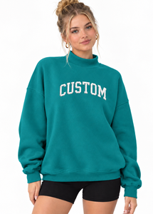 Sudadera Oversize de Cuello Alto para Mujer, Estilo Urbano, Holgada, Informal, de Manga Larga, Ajuste Cómodo, Diseño Moderno y Suelto - Product Image 4