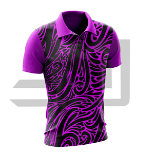 Chemise imprimée pour homme 100 % coton 220 grammes respirante anti-humidité, vêtement de sport pour le golf, le tennis, le fitness et le travail - Product Image 4