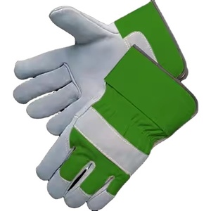 Cowhide Split Leather High Quality CE Certified Heat Resistant <b>Powder</b>-Free Working Gloves Soft Comfortable Heavy Safety Gloves - Product Image 5