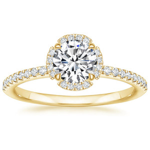 Elegante Anillo de Oro con Brillante Piedra de Estilo Diamante, Anillo Romántico de Compromiso, Boda y Novia para Mujer - Product Image 3