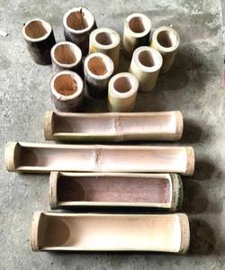 Jardinière murale en bambou écologique, pot à fleurs en bambou naturel, décoration murale rustique pour jardin - Product Image 3