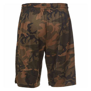 Shorts de sport décontractés pour hommes, en toile, imprimés numériquement, respirants, écologiques, taille élastique, couleur unie, longueur genou - Product Image 6