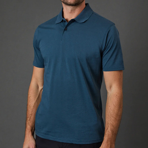 Polos personalizados con bordado para hombre, tela de algodón suave y transpirable para uniformes de empresa y branding. - Product Image 6