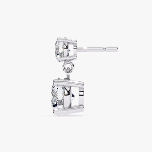 Boucles d'oreilles pendantes en diamant de laboratoire rond de 1,20 ct, or jaune 14 carats, élégantes, style bohème, pour mariage, fête, cadeau pour femme - Product Image 2