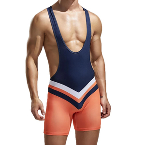 Combinaison de lutte pour adultes de haute qualité en coton extensible avec logo personnalisé, anti-boulochage, légère, pour la musculation - Product Image 2