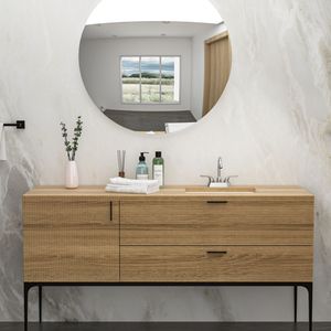 Lavabo Rettangolare da Incasso in Ceramica Bianca 18x12 Pollici con Troppopieno, Eleganti Lavabi per Ristrutturazione Bagno - Product Image 3