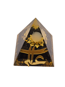 Pyramide en résine orgonique avec sphère en tourmaline noire et agate blanche – Vente en gros de pyramides – Achetez en ligne chez Amayra Crystals Exports India - Product Image 5