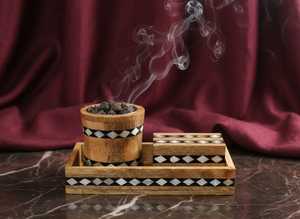 Soporte de incienso de madera hecho a mano, nuevo artículo de moda premium - Product Image 2