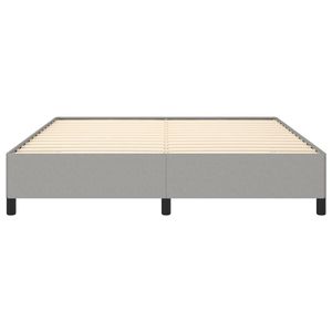 Cadre de lit en contreplaqué gris clair 100% polyester, lit en bois d'ingénierie - Product Image 5