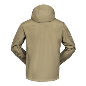 Chaqueta de invierno táctica Softshell personalizada para hombre 2024, sudadera cortavientos impermeable con cierre de cremallera, patrón de camuflaje - Product Image 2
