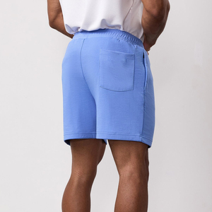 Shorts de sport et d'entraînement pour hommes 2026 personnalisables avec logo, en polyester et élasthanne, respirants, avec cordon de serrage et ourlet fendu au laser - Product Image 2