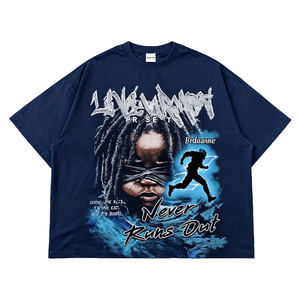 Camisetas Oversize Personalizadas de Streetwear con Frases Gráficas Propias, Impresión Serigráfica, 100% Algodón, Anti-UV y de Secado Rápido - Product Image 6