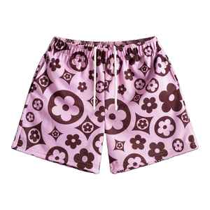 Shorts de basket-ball personnalisés pour hommes en maille polyester, taille plus, coupe classique, imprimé sublimé sur toute la surface, avec poches latérales - Product Image 1