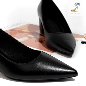 Zapatos de Tacón de 5 cm con Punta Suave para Oficina, Tacones de Satén PU, Estilo Slip-on, Fabricación OEM/ODM en Vietnam, Zapatos Profesionales para Mujer - Product Image 4