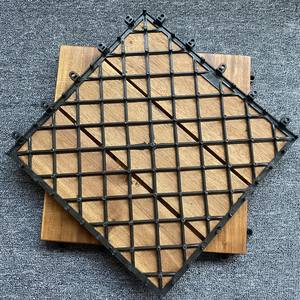 Dalles de terrasse en bois d'acacia vietnamien antidérapantes, imperméables, à emboîtement, finition mate, surface huilée pour usage extérieur - Product Image 4