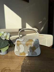 Nayara Designer Embroidery Bag Elegant Handcrafted Embellished <b>Handbag</b> for Women Wedding Party Festive Occasion Wear - Product Image 1