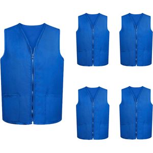 Lot de 5 gilets de travail 2025 pour bénévoles, serveurs, barman, employés de supermarché - Uniforme de qualité supérieure pour le personnel de service - Product Image 2