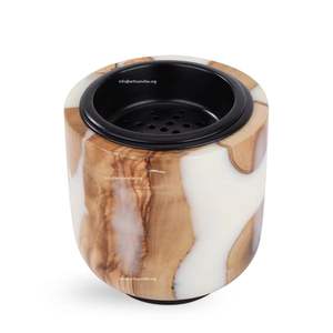 Quemador de incienso de madera Bakhoor, quemador de incienso árabe Oud, soporte de incienso de madera hecho a mano, decoración islámica para el hogar con fragancia. - Product Image 4