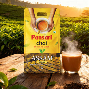 Thé noir Pansari Premium Assam Raw Health 1Kg, thé noir fort en vrac en boîte pour le chai au lait - Product Image 2