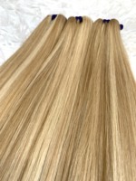 Vente en gros d'extensions de cheveux humains à double trame de machine de balayage en surbrillance 100% trame de génie de cheveux humains vierges vietnamiens