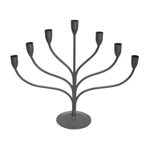 Chandelier en métal design arbre, multi-bras, finition noire, centre de table, idéal pour salle à manger, salon, décoration festive - Product Image 1