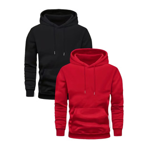 2025 New High Quality Cotton Regular Fit Winter Casual Hoodie <b>Thick</b> <b>Fleece</b> Plain Custom Men Hoodies Manufacturer - Product Image 1