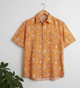 Camisa Casual Formal de Algodón con Estampado Batik para Hombre, Camisa de Manga Corta con Estampado a Mano Indio para Verano - Product Image 2