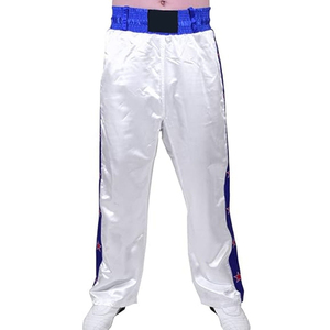 Unisex High Quality MMA Kickboxing <b>Trousers</b> with Elastic Waist Custom Logo Label Adjustable Fit Muay Thai Kickboxing Pant - Product Image 1