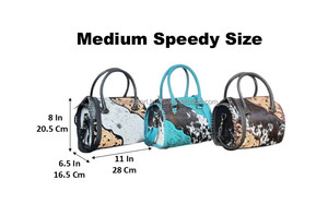 Última Novedad: Bolso de Cuero Genuino de Vaca Hecho a Mano, Estilo Western con Grabado Floral, Gran Capacidad, para Viajes y Fin de Semana, OEM - Product Image 2