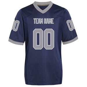 Maillots de football américain personnalisés en polyester respirant, grande taille, unisexe, haute qualité, manches courtes, maillot d'équipe - Product Image 2