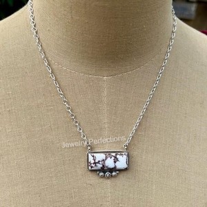 จี้รูปม้าป่าสไตล์โบฮีเมียนทรงสี่เหลี่ยมประดับเทอร์ควอยซ์ ชุบเงินโบราณ เครื่องประดับทองเหลืองรูปทรงเรขาคณิต สไตล์ยูนิเซ็กส์ - Product Image 2